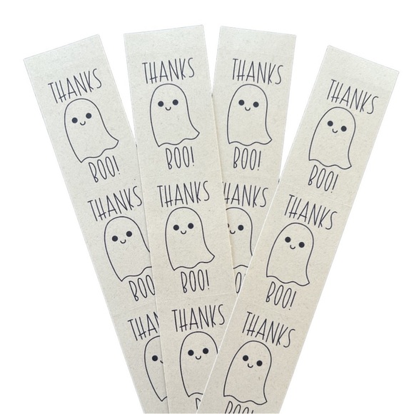 Thanks Boo Cute Ghost Stickers - Picture 1 of 1